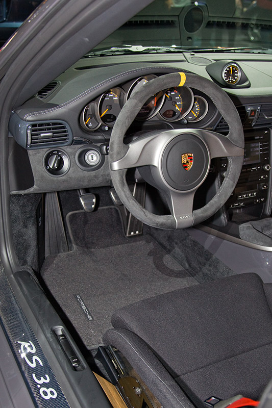 Cockpit im Porsche GT 3 RS