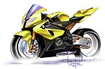 BMW Motorrad S 1000 RR, Designzeichnung