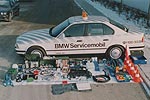 BMW Servicemobil der späten 1980er und frühen 1990er Jahre. BMW 5er (E34)