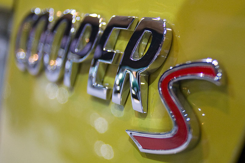 Mini Cooper S Cabriolet, Schriftzug am Heck