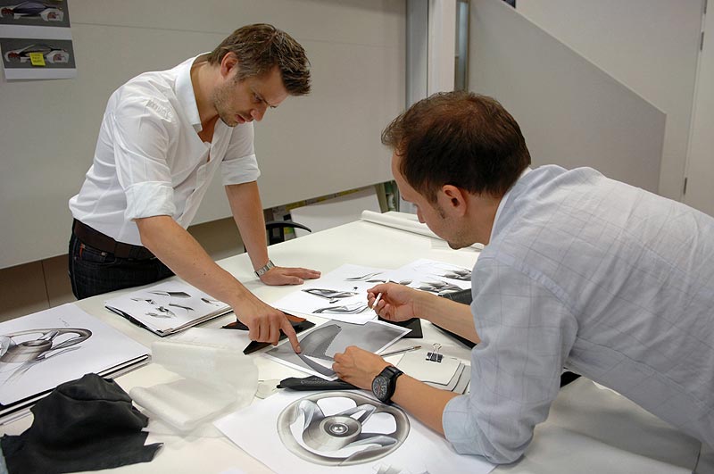 BMW Vision EfficientDynamics, Designprozess, Jochen Paesen, Interieur Design, und Felix B�rlin, Detaildesign und Bedienkonzept