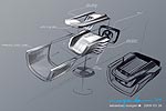 BMW Vision EfficientDynamics, Design Skizze Exterieur. Scheinwerfer