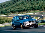 Hans-Joachim Stuck im BMW X5 Le Mans Experimentalfahrzeug