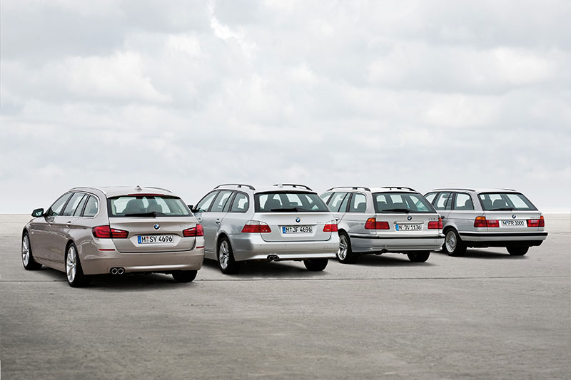 alle bisher gebauten BMW5er Tourig Generationen