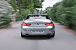 BMW 6er Cabrio (Modell F12), mit zwei-geteilten Heckleuchten in BMW-typischer L-Form