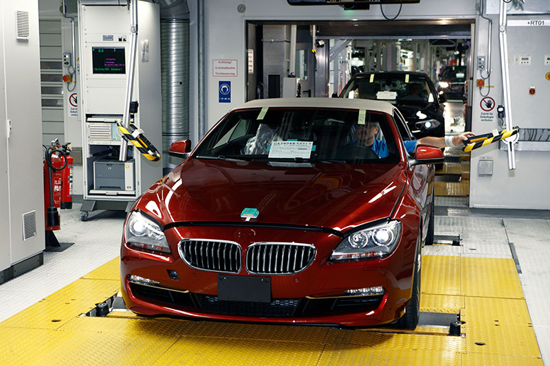 BMW 6er Cabrio (F12) Produktion, Rollenprfstand
