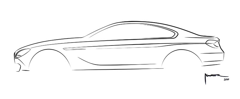BMW Concept 6 Series Coupe, Designskizze