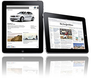 BMW auf dem iPad von Apple