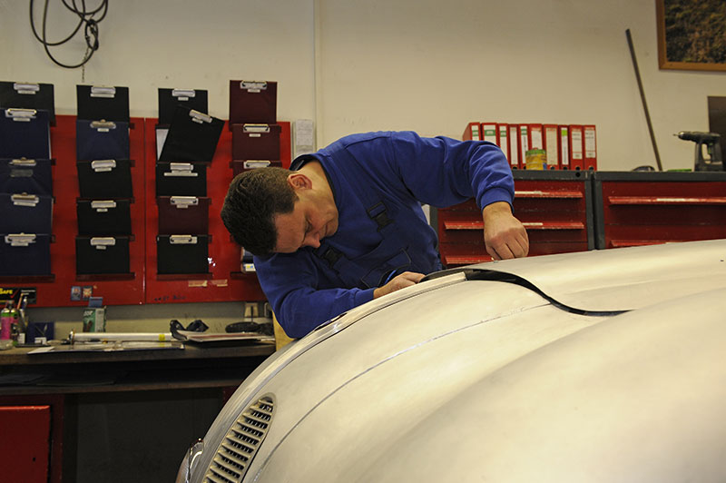 Aufbau BMW 328 Kamm Coupe