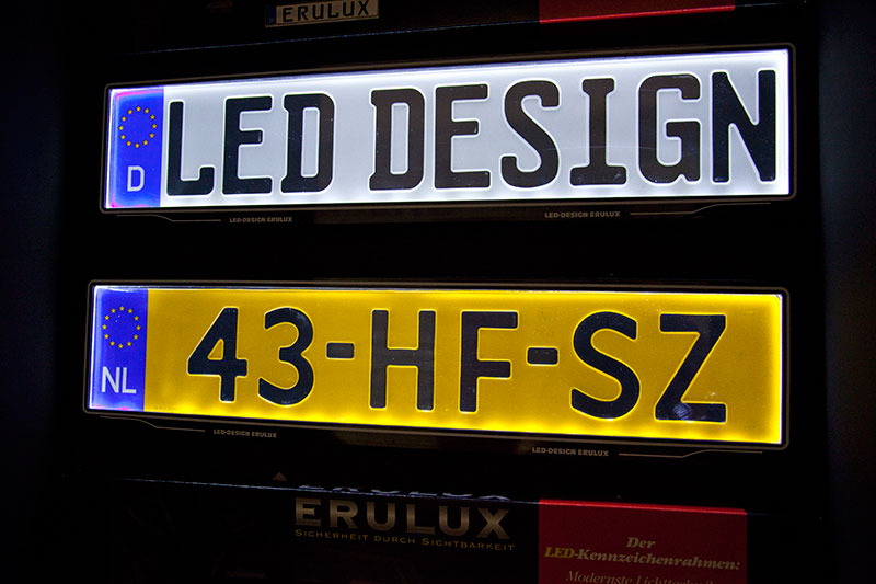 LED Beleuchtung f�r Kennzeichen, besser als die inzwischen eingestellte 3M L�sung des Leuchtkennzeichens