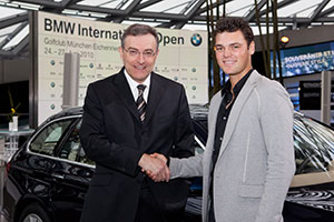 BMW International Open 2010, Mnchen, 1.Pressekonferenz, Dr.Norbert Reithofer, Vorstandsvorsitzender der BMW Group, Martin Kaymer
