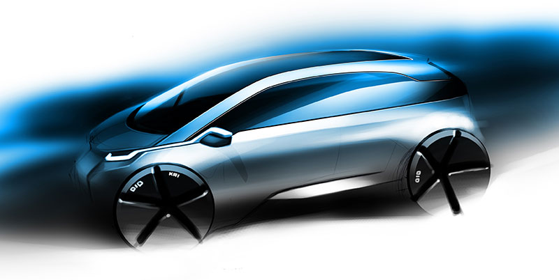 BMW Group Megacity Vehicle Designskizze