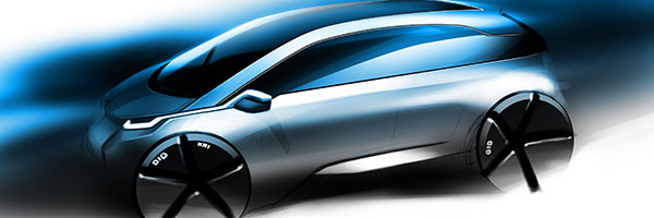 BMW Group Megacity Vehicle Designskizze