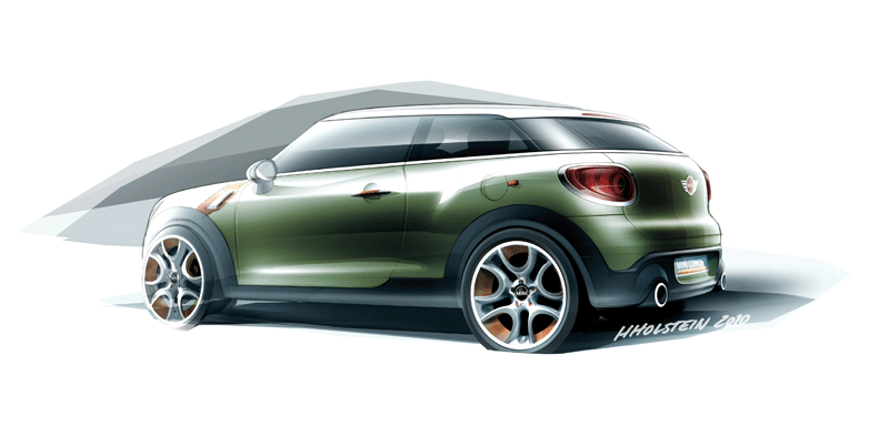 MINI Paceman Concept, Designskizze