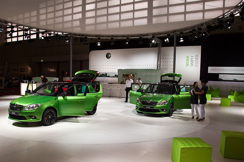 Skoda prsentierte neben BMW als einziger Autohersteller sportliche Serienfahrzeuge