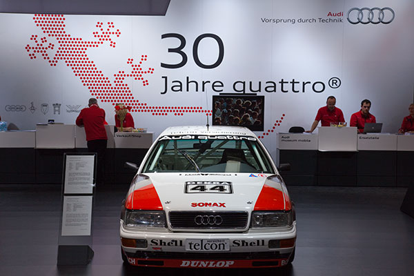 30 Jahre Audi quattro auf der Techno Classica 2010