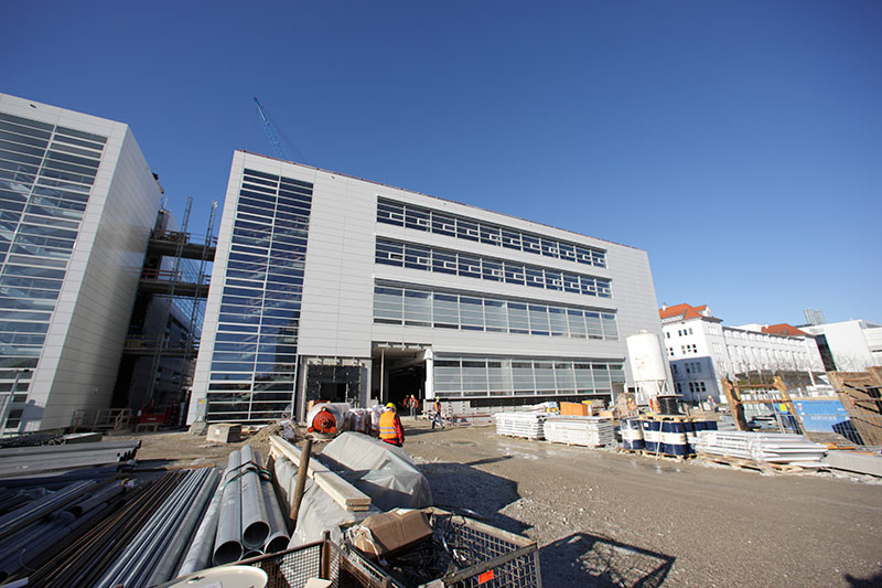 Das neue Energie- und umwelttechnische Versuchszentrum - Bauphase