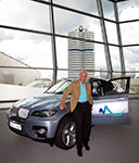 BMW Welt, Mnchen. Willy Bogner, Chef der Bewerbungsgesellschaft Mnchen 2018 und der BMW Active Hybrid X6
