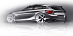 BMW 1er Reihe, Design Zeichnung