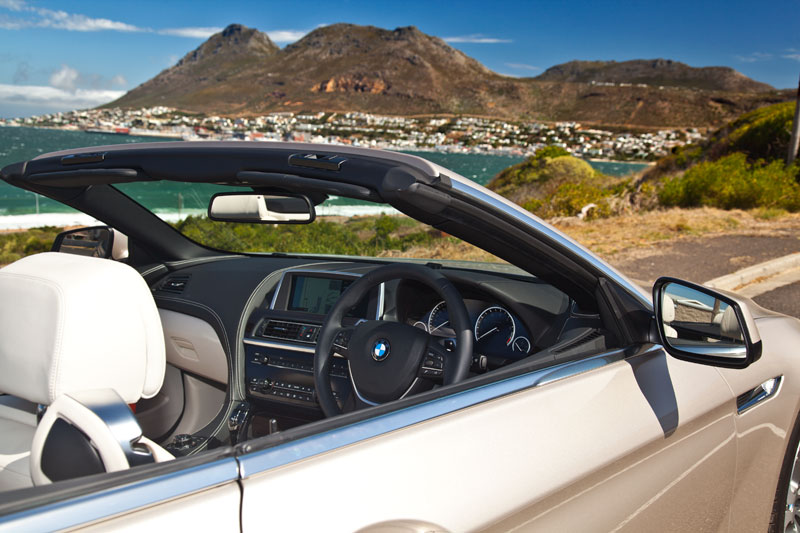 BMW 650i Cabrio nahe Simons Town.