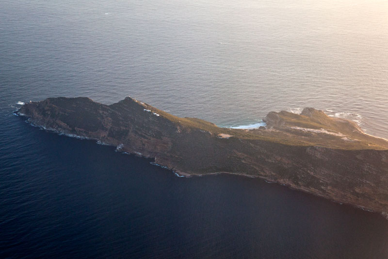 Kap der guten Hoffnung vom Flugzeug aus gesehen