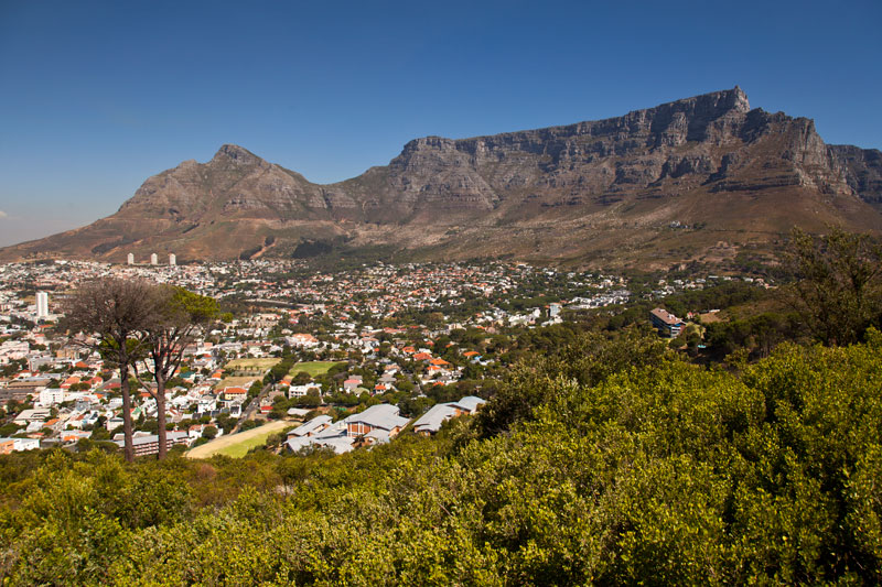 Tafelberg in Kapstadt, Sd-Afrika.