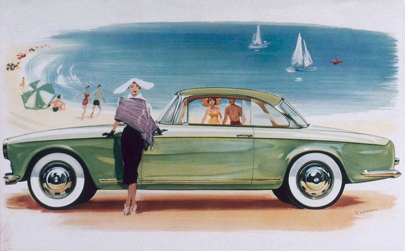  BMW 503 Coupe Zeichnung