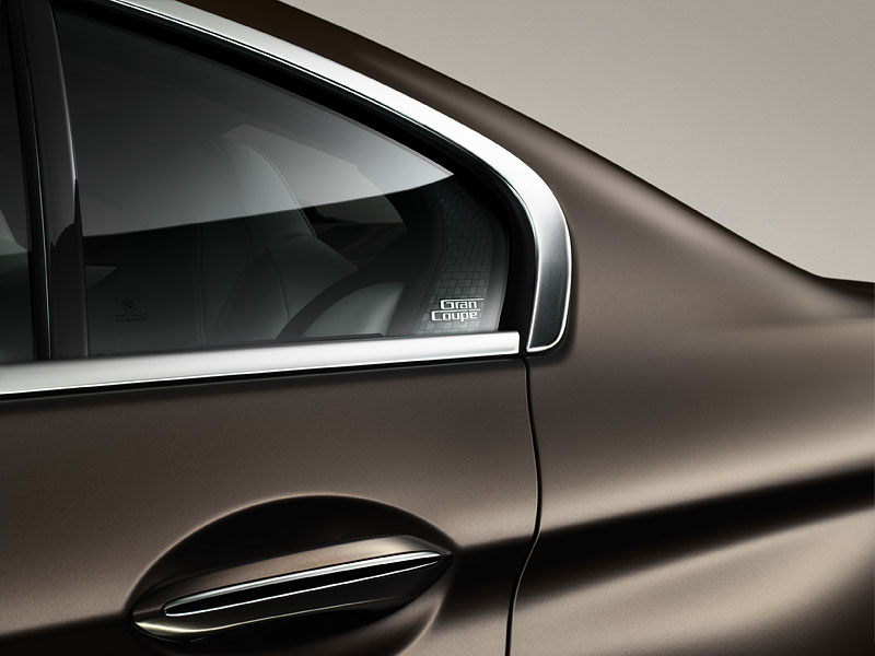Das neue BMW 650i Gran Coup, Exterieur: Chromeline und Modellschriftzug 'Gran Coup'