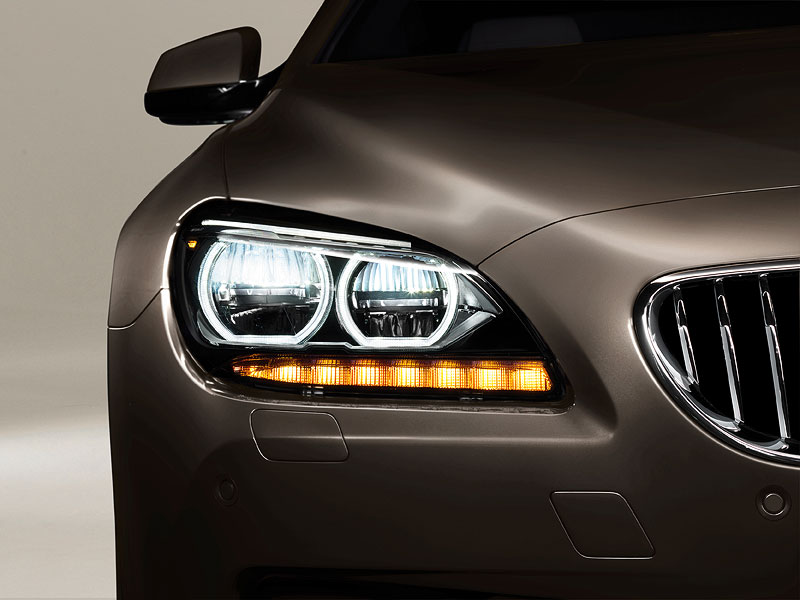 Das neue BMW 650i Gran Coup, Exterieur: Adaptive LED-Scheinwerfer, Tagfahrlicht, LED-Blinker