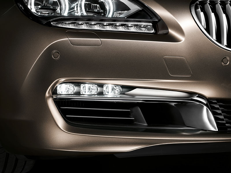 Das neue BMW 650i Gran Coup, Exterieur: LED-Nebelscheinwerfer (12/2011).