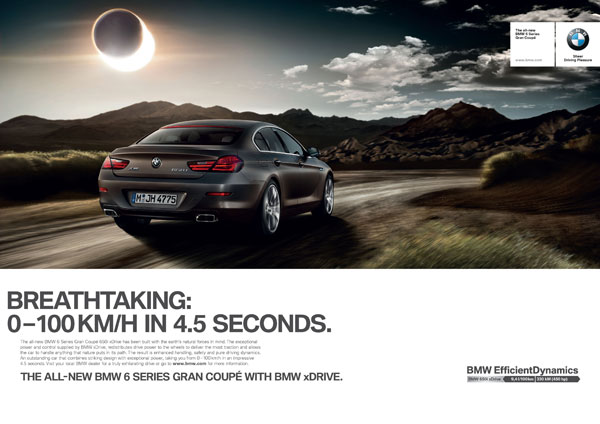 Printkampagne: Das neue BMW 6er Gran Coupé