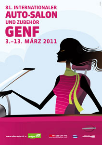Plakat zum Genfer Autosalon 2011