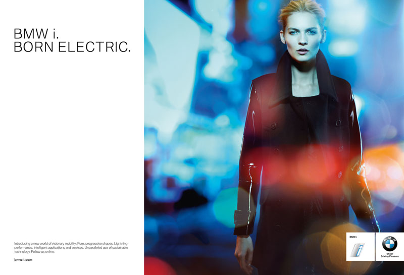 Anzeige BMW i FrauAnzeige BMW i Frau