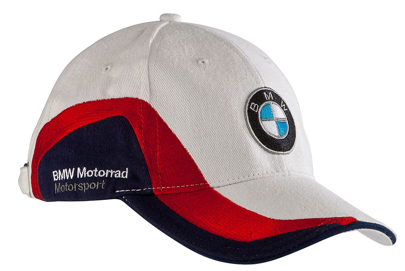 Foto: Cap Motorsport aus 100 Prozent Baumwolle in den Racing- Farben  Blau/Weiß/Rot. Mit BMW Logo und Schriftzug 'BMW Motorrad Motorsport'.  (vergrößert)