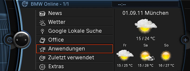 BMW ConnectedDrive: Das neue BMW Online und BMW Live Portal - personalisierbare Browser Apps