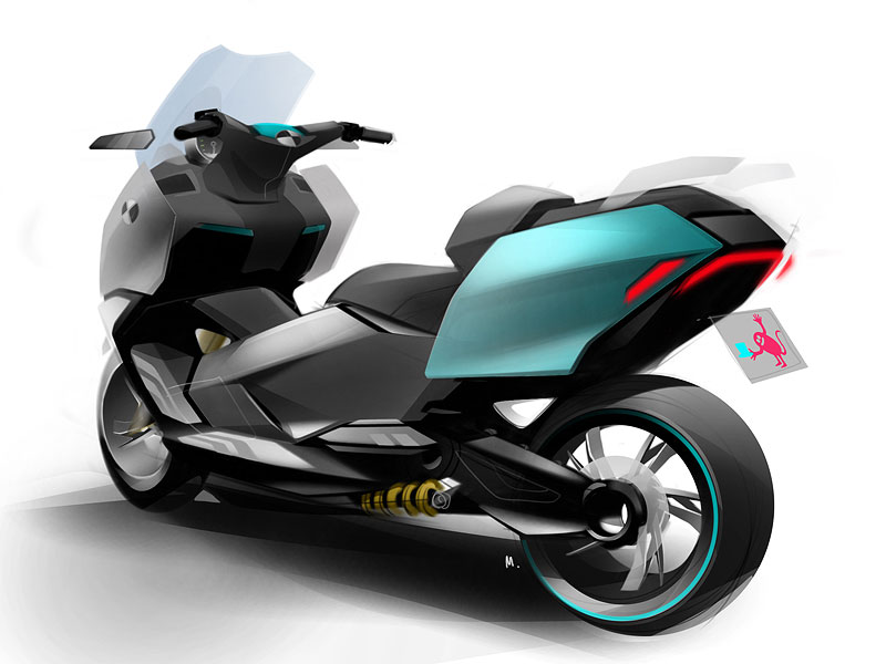 BMW C 600 Sport und BMW C 650 GT: Designskizze