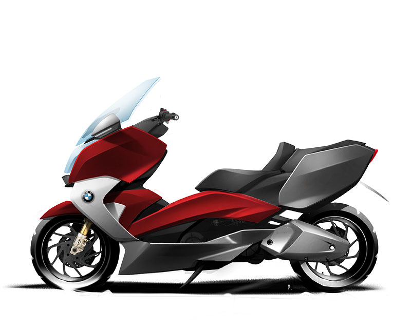 BMW C 600 Sport und BMW C 650 GT: Designskizze