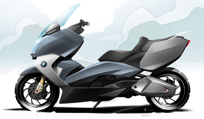 BMW C 600 Sport und BMW C 650 GT: Designskizze