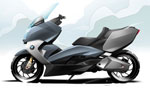 BMW C 600 Sport und BMW C 650 GT: Designskizze