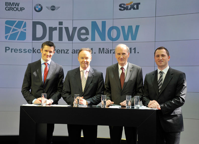 Pressekonferenz Car Sharing Konzept der BMW Group und der Sixt AG.