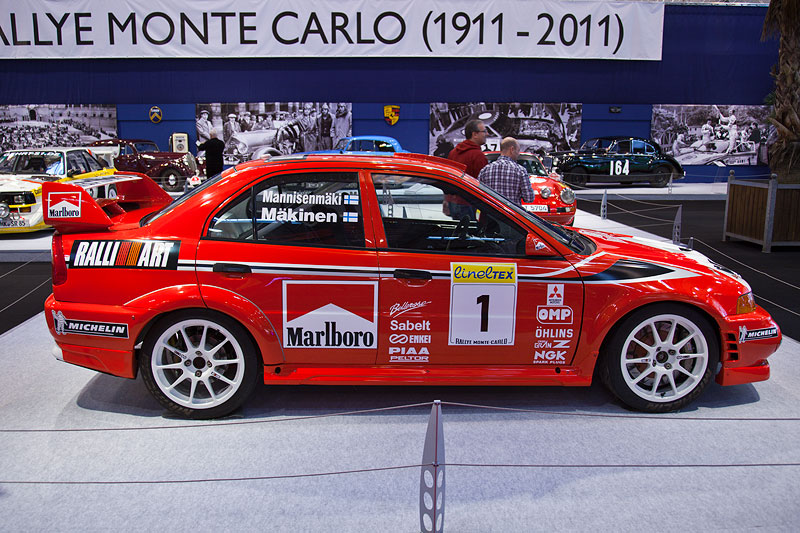 Mitsubishi Lancer Evo VII, Siegerwagen bei der Rallye Monte Carlo 1999, Fahrer: Tommi Mkinen