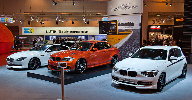 Der Schnitzer ACS1 wird in Essen zusammen mit dem BMW 6e als ACS 6 5.0 und dem BMW 1er M Coup by AC Schnitzer prsentiert
