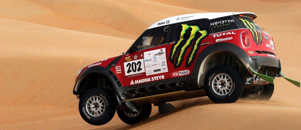 Nicht einmal drei Monate nach seinem ersten Einsatz bei der Rallye Dakar konnte der MINI All4 Racing seinen ersten Erfolg verbuchen.