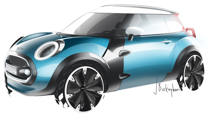 MINI Rocketman Concept, Designskizze.