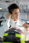 BMW Werks Fahrer Romain Grosjean am 06.12.2011 in Monteblanco bei BMW DTM Testfahrten