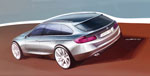 Exterieurskizze des neuen BMW 3er Touring, Designer: Michael de Bono