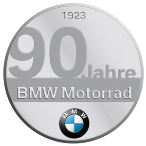 Plakette '90 Jahre BMW Motorrad'