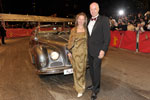 Eröffnung 62. Internationale Filmfestspiele Berlin. Karsten Engel, Leiter Vertrieb Deutschland der BMW Group, mit seiner Frau Nicole vor Classic Car BMW 501.