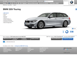 BMW.de Website, Screenshot: Konfigurator Exterieur (Dezember 2012)