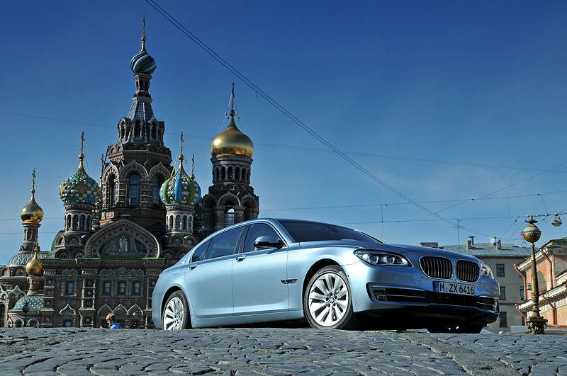BMW ActiveHybrid 7 (F04 LCI) on location in St. Petersburg